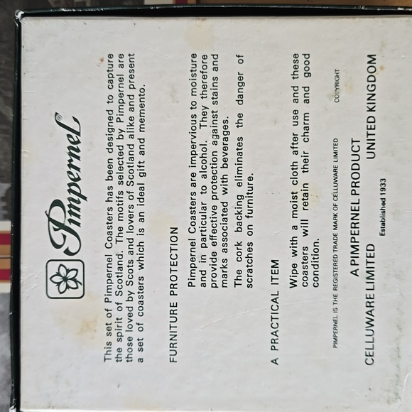 Vintage Pimpernel Edinburgh scene Coasters - Picture 12 of 13